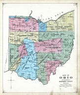 Ohio Map Showing Government Surveys, Portage County 1900